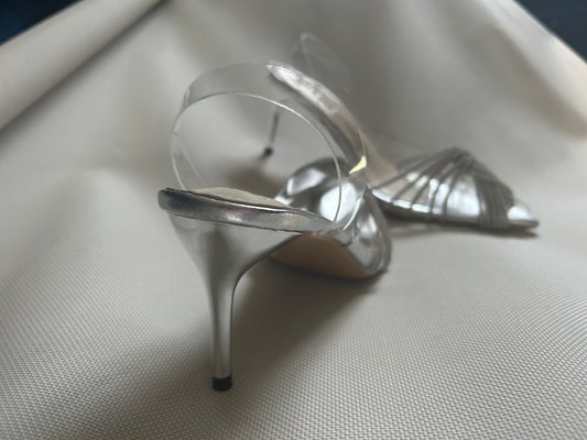 Estilette Plata tacón 6 cm