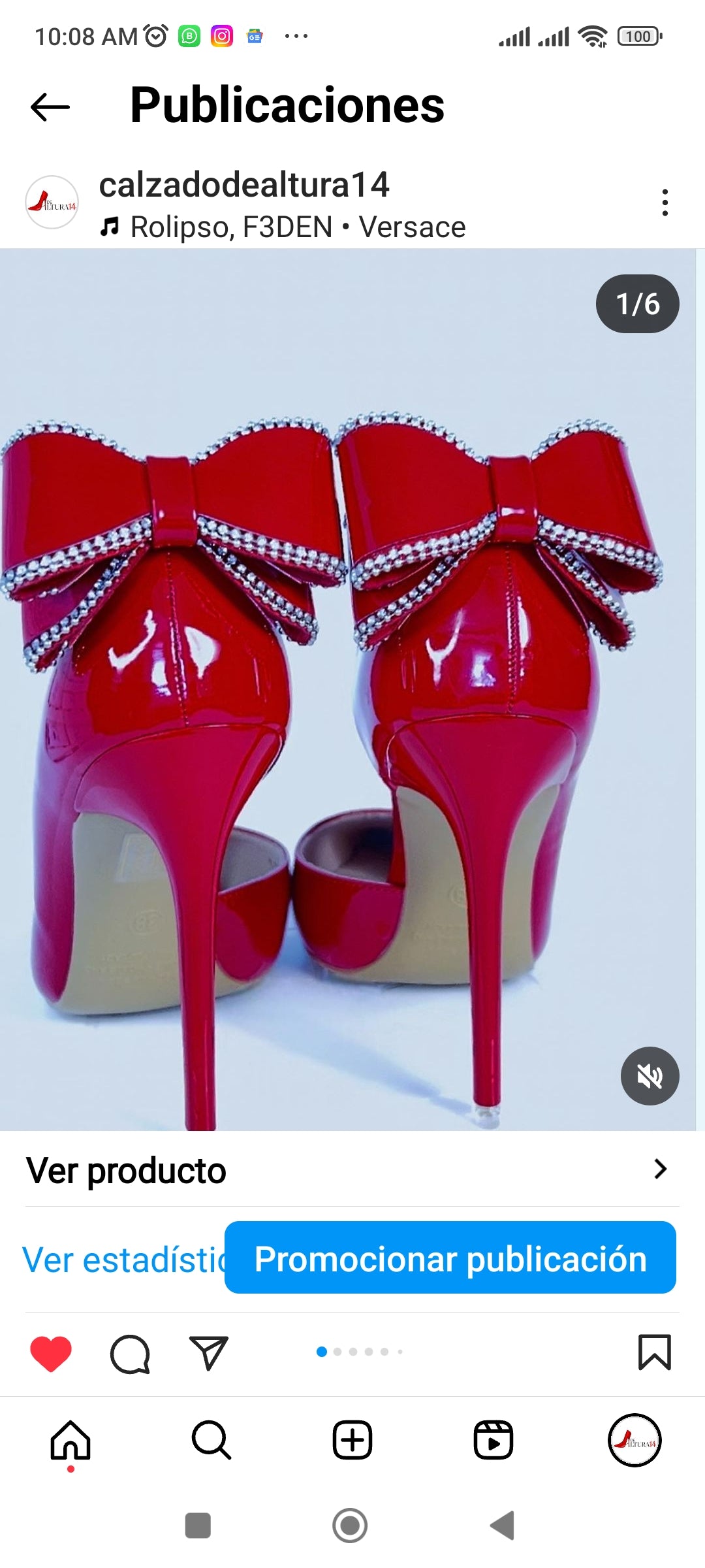 Stiletto rojo coquette