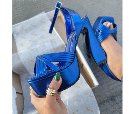 Plataforma azul electrico